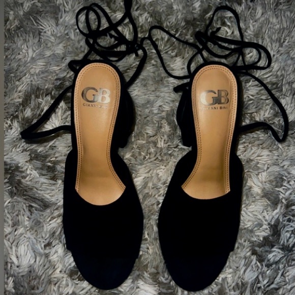 New GB Kat-Kall Ankle Wrap Block Heel Mules - Picture 8 of 9